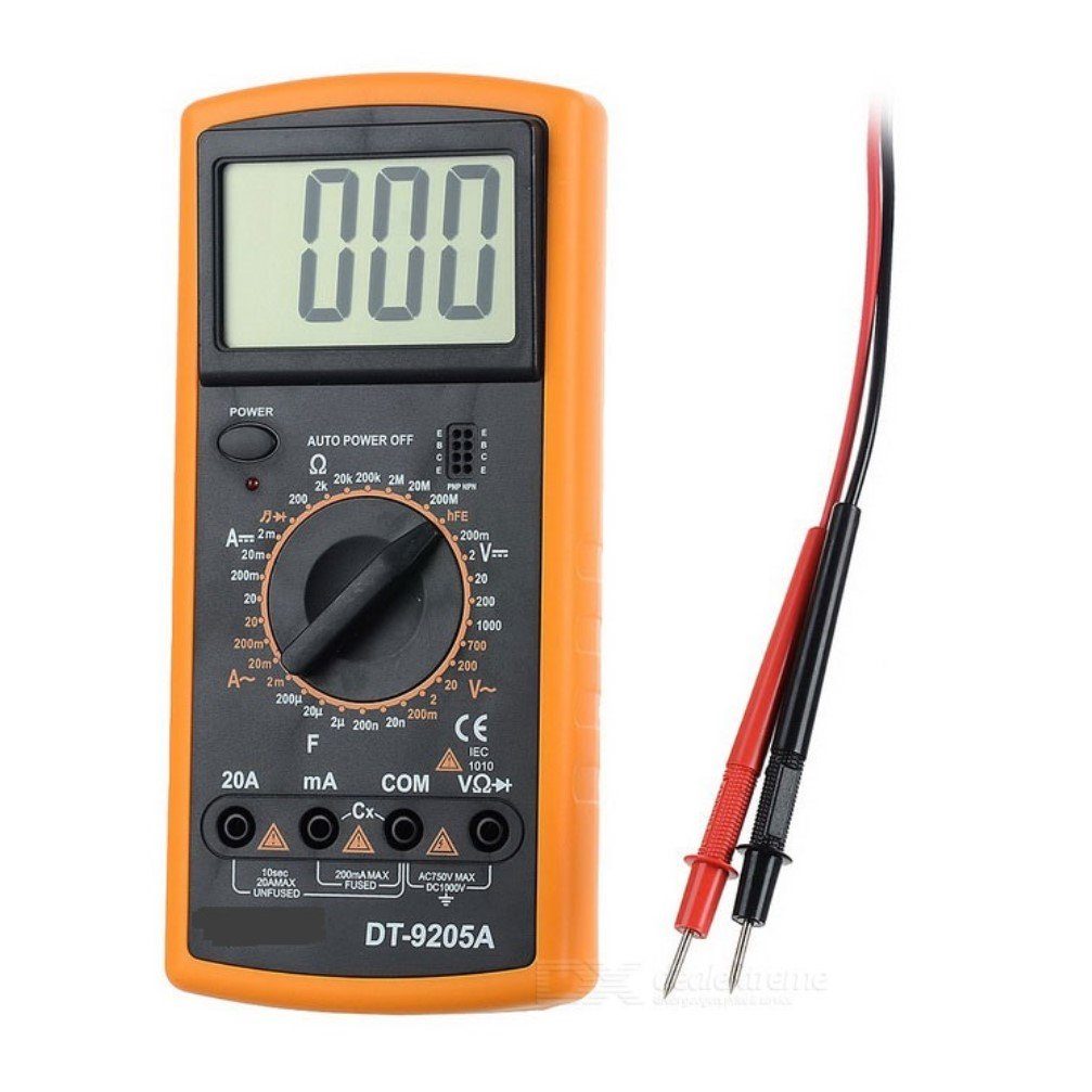 LCD Digital Multimeter AC DC Stromprüfer Strommesser Voltmeter Spannungsmesser 