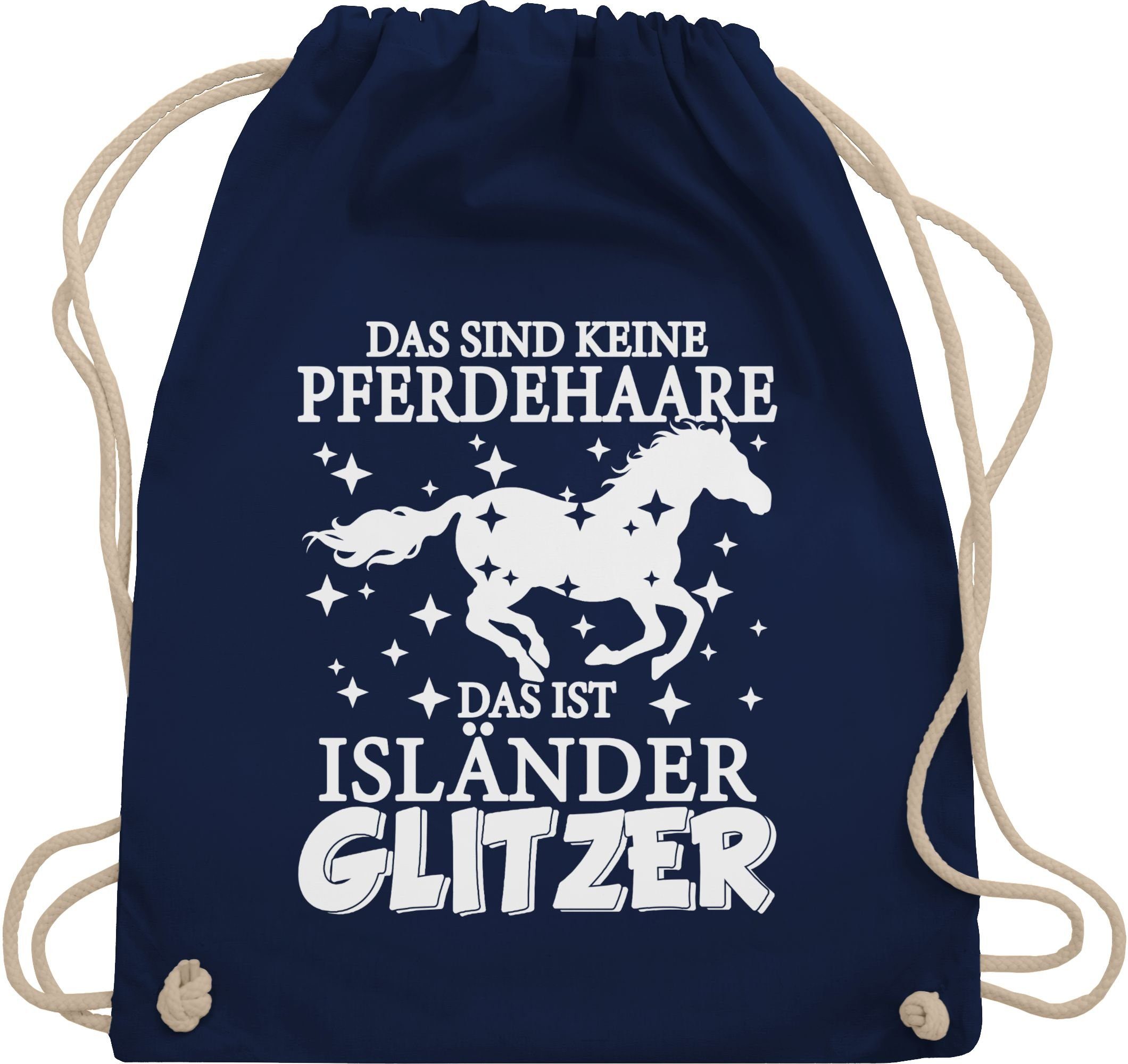 Turnbeutel Das sind keine Pferdehaare - Das ist Isländer Glitzer