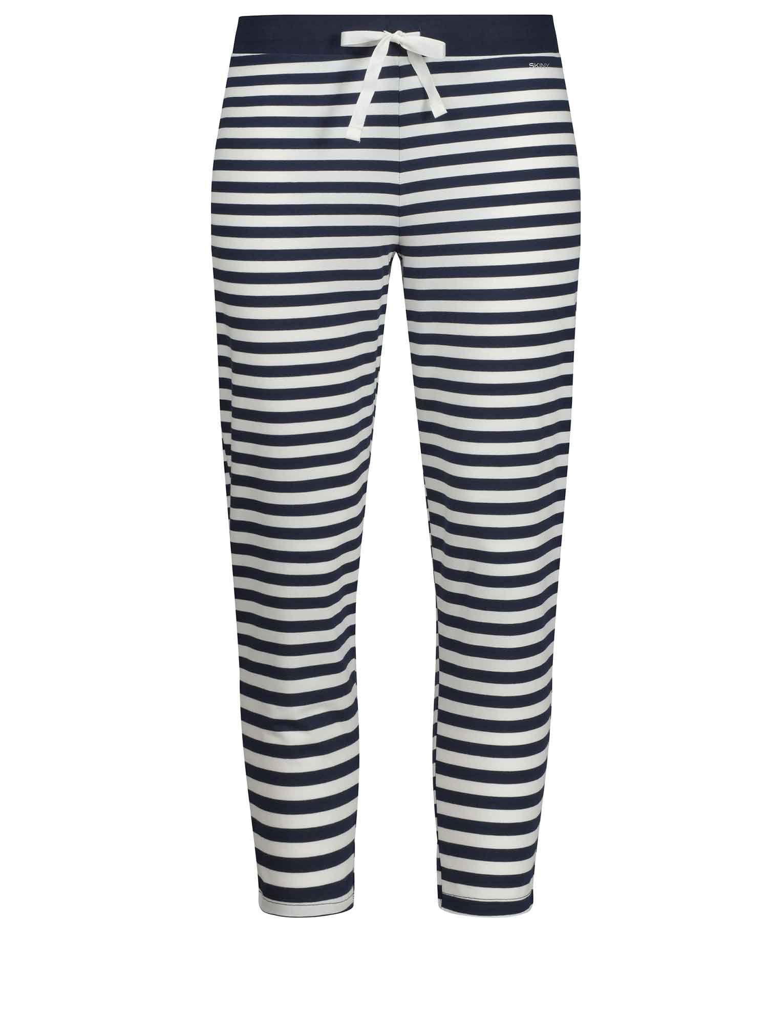 Skiny Loungehose Damen 3/4 Hose Night In Mix & Match (Stück, 1-tlg)