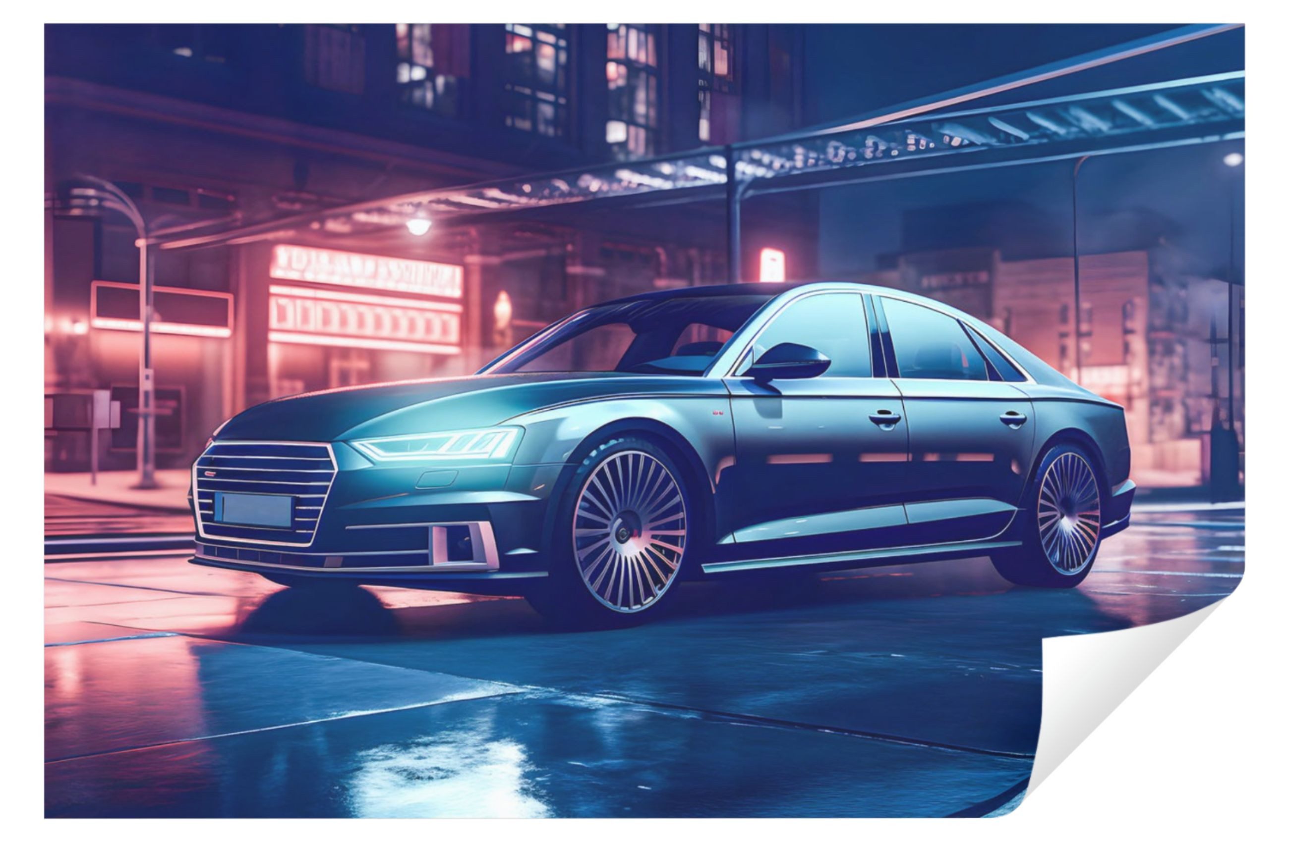 Wallarena Fototapete Kinderzimmer Jungen Auto Sportwagen Modern Vlies Tapete Vliestapete, Glatt Vlies oder Struktur Vinyl, Jugend, Jungen, Tapete inklusive Kleister Vliestapete Motivtapete