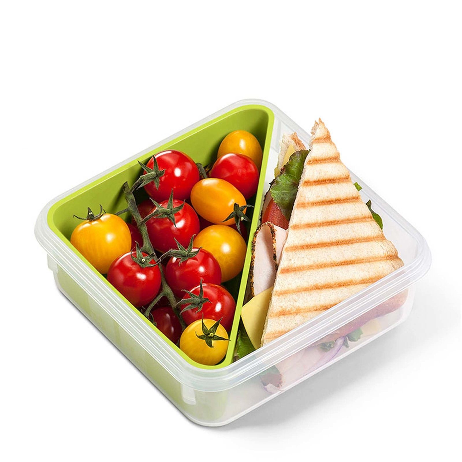 Emsa Lunchbox Sandwichbox mit Einsatz Clip Go, Kunststoff, (1-tlg) Grün