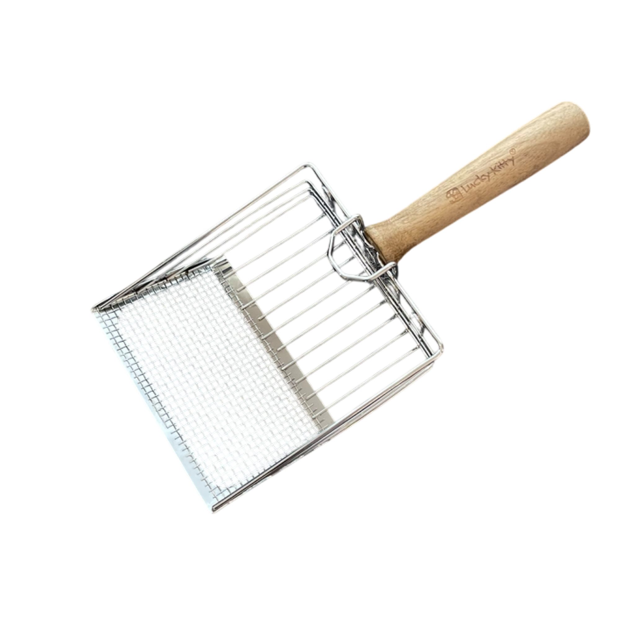 Lucky-Kitty Katzentoilette Premium Katzenstreuschaufel aus Edelstahl mit be günstig online kaufen