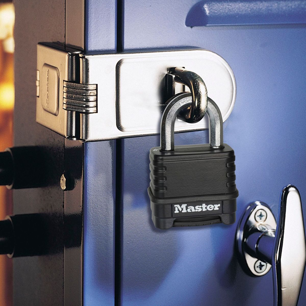 Master Lock Zahlenschloss aus Zink 56mm M178EURDLF Diebstahlalarm