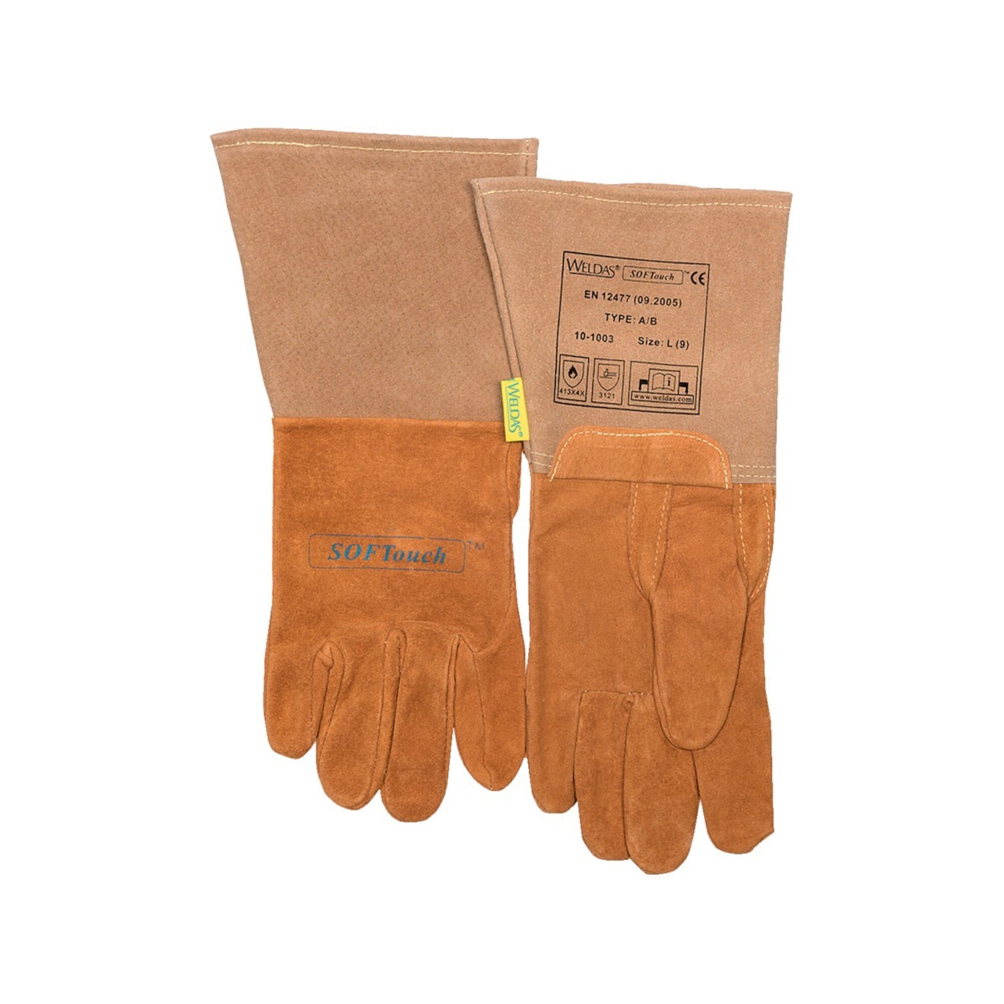 Weldas Universal WELDAS Schweißerhandschuh(Argon) Nr. 10-1003, Gr. XL Schweinsleder (1