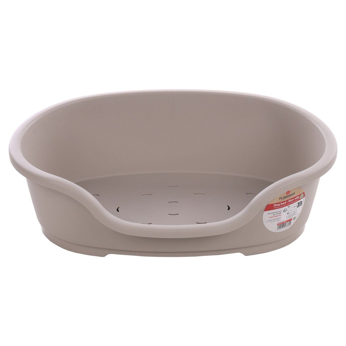 Flamingo Hundekorb Hundekorb Tuck oval aus Kunststoff grau günstig online kaufen