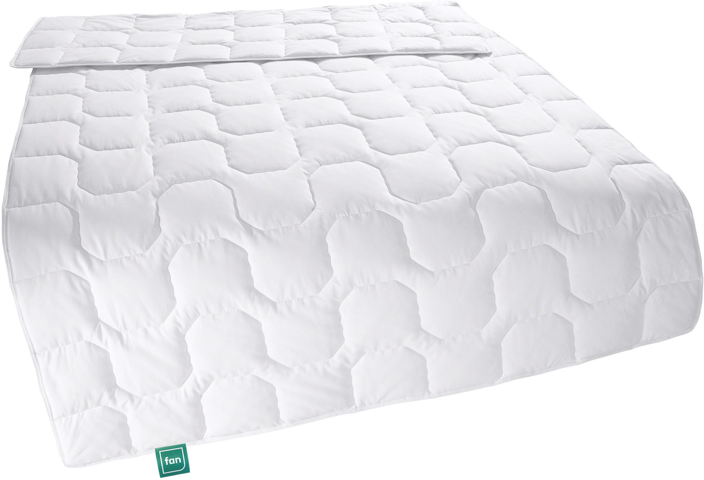 fan Baumwollbettdecke Kansas, Bettdecken für Sommer und Winter, Decke, Füllung: 100% Baumwolle, Bezug: 100% Baumwolle, Bettdecke 135x200 cm, 155x220 cm und weiteren Größen, Made in Germany