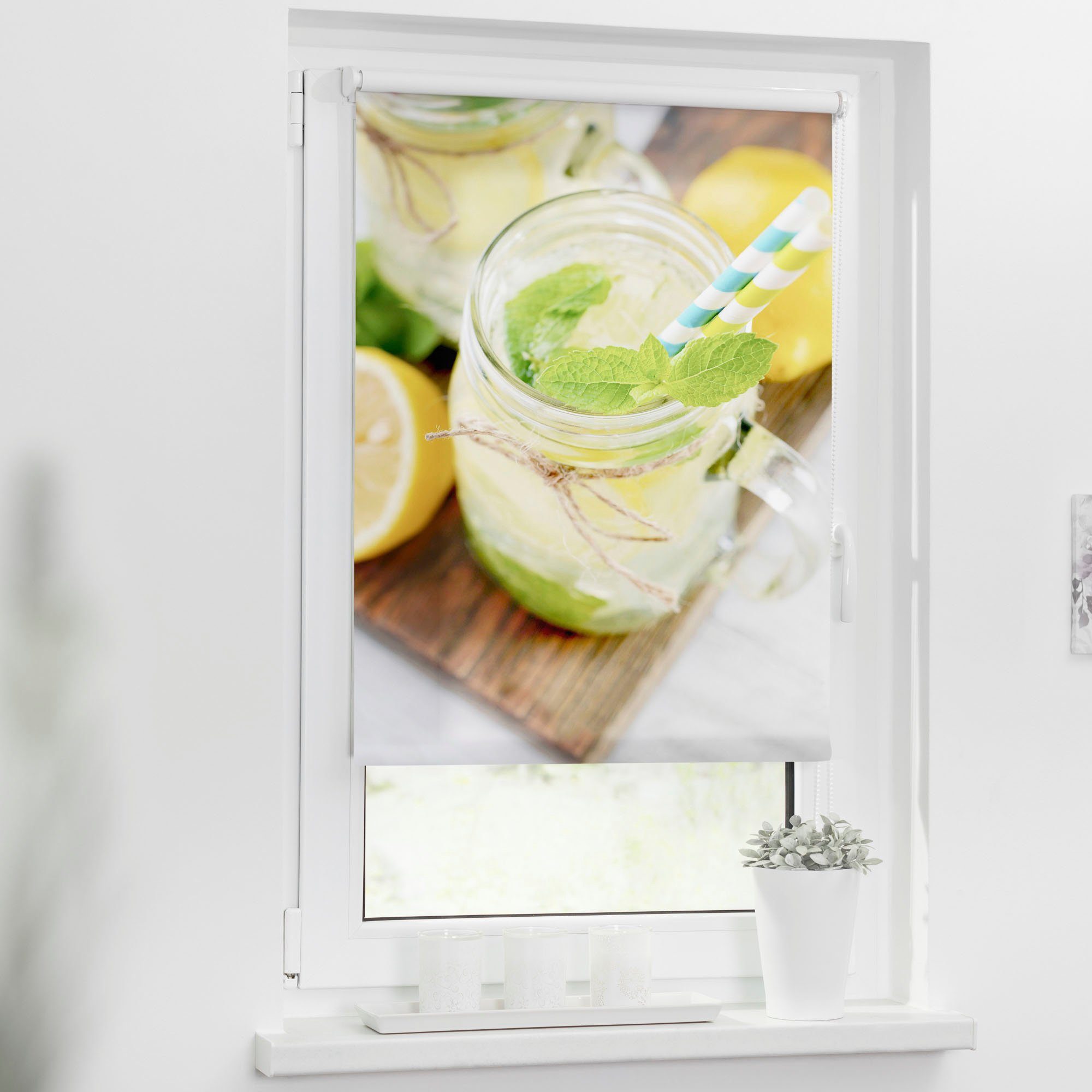 Seitenzugrollo Klemmfix Motiv Limo, LICHTBLICK ORIGINAL, Lichtschutz, ohne günstig online kaufen