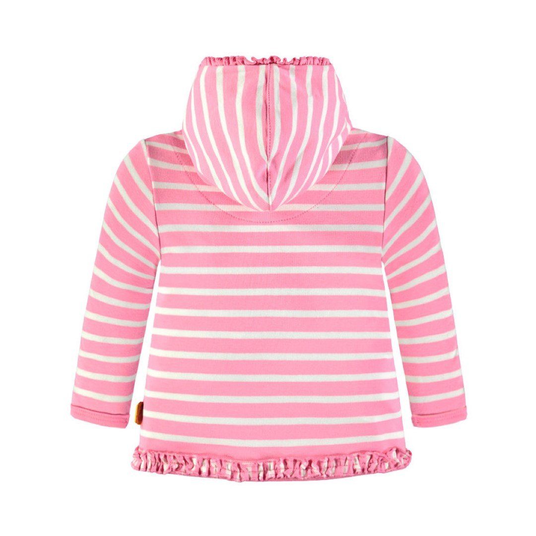 Steiff Collection Kapuzenshirt Girls Sweatshirt mit Kapuze Kapuzenpulli Pullover Pulli Rosa gestreif