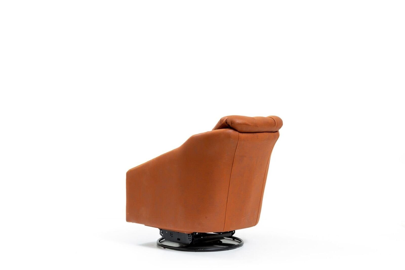 Europa (1-St., Wohnzimmer Made Stil Orange Sessel in 1x Drehsessel Club Designer Sessel), Möbel JVmoebel Modern Lounge