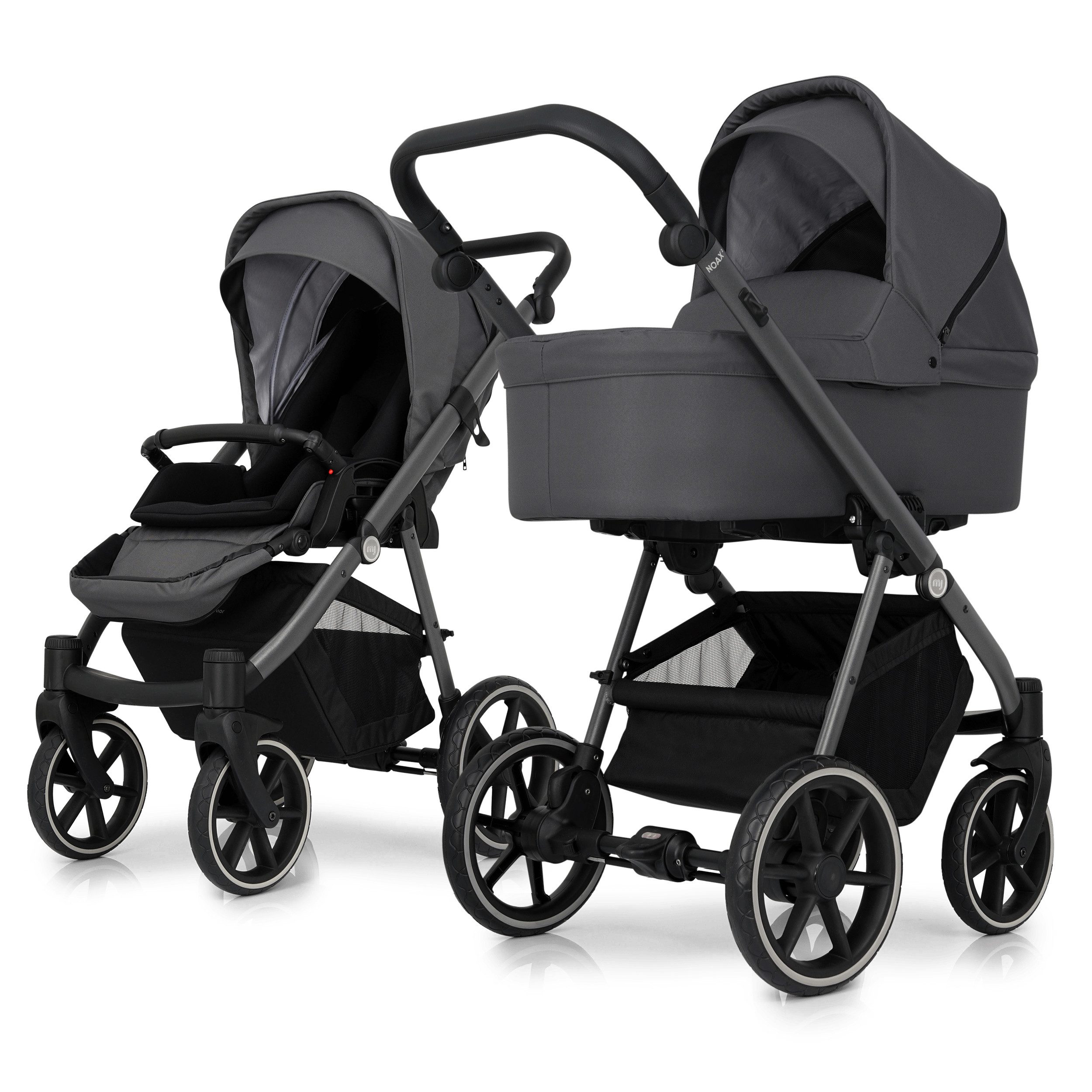 Kombi-Kinderwagen my junior® NOAX² Downtown Grey 2in1
