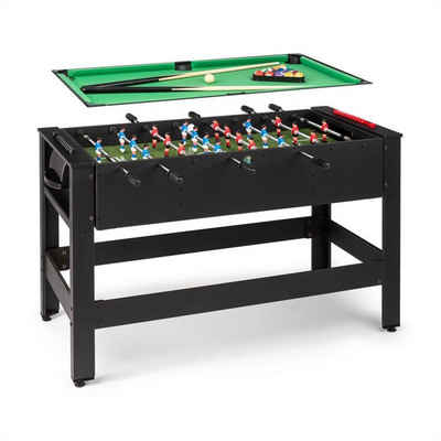 KLARFIT Spieltisch »Spin 2-in-1 Spieletisch Billard Kicker 180° drehbar Spielzubehör«, (26-tlg)