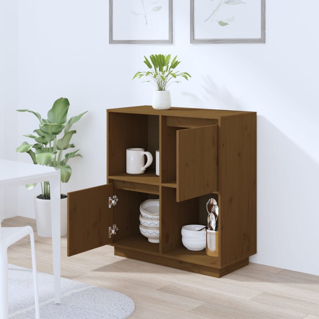 vidaXL Sideboard Sideboard Honigbraun 74x35x80 cm günstig online kaufen
