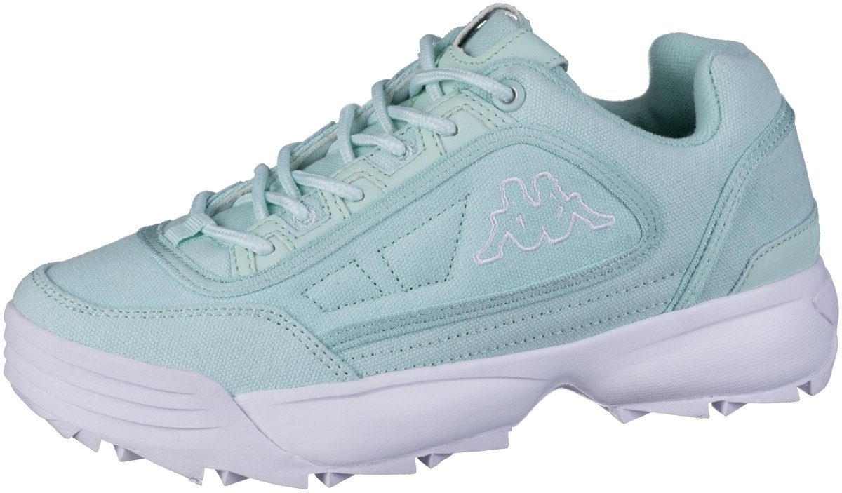 Sneakers Canvas mint, Decksohle Sun Damen Kappa coole herausnehmbare KAPPA Plateausneaker Rave