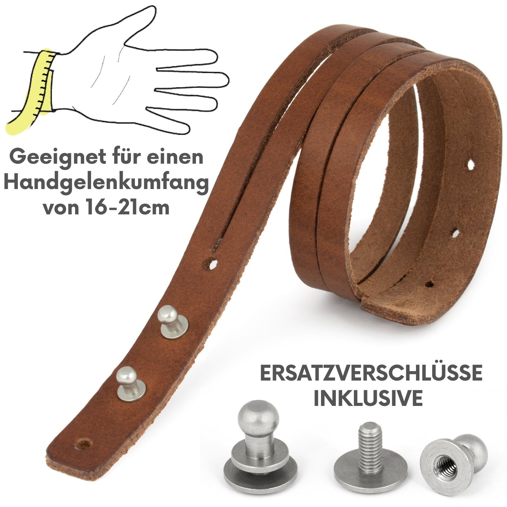 Simaru Lederarmband Anpassbar, Armband aus Premium günstig online kaufen