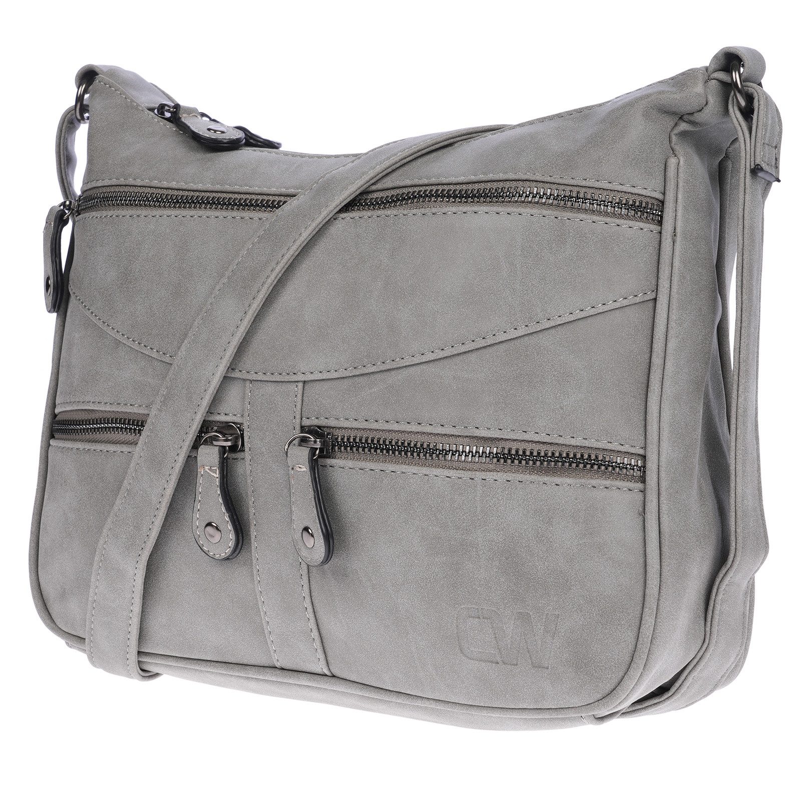 Christian Wippermann Umhängetasche Damen Tasche Schultertasche Umhängetasche Crossover (einzeln), Bag Leder Optik Handtasche