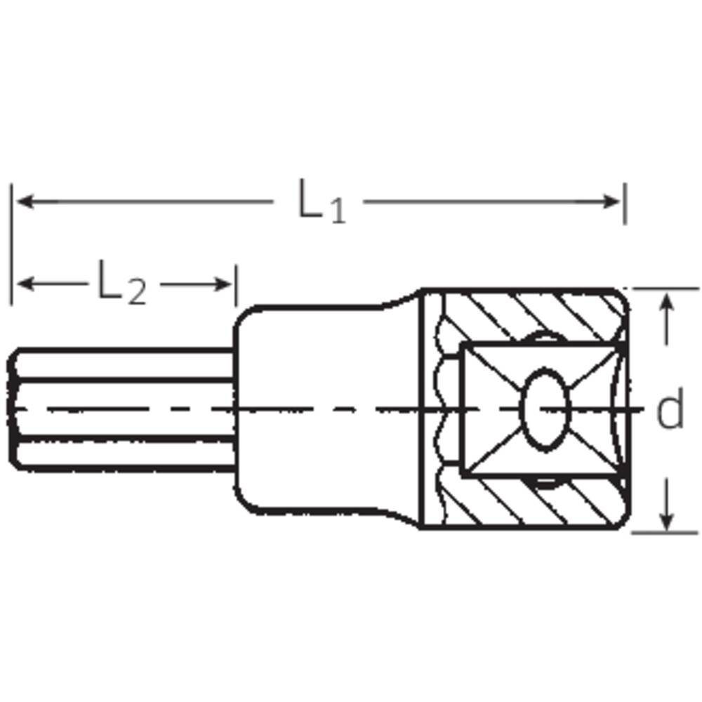 3 Steckschlüssel-Bit-Einsatz mm Steckschlüssel 3/8″ Stahlwille