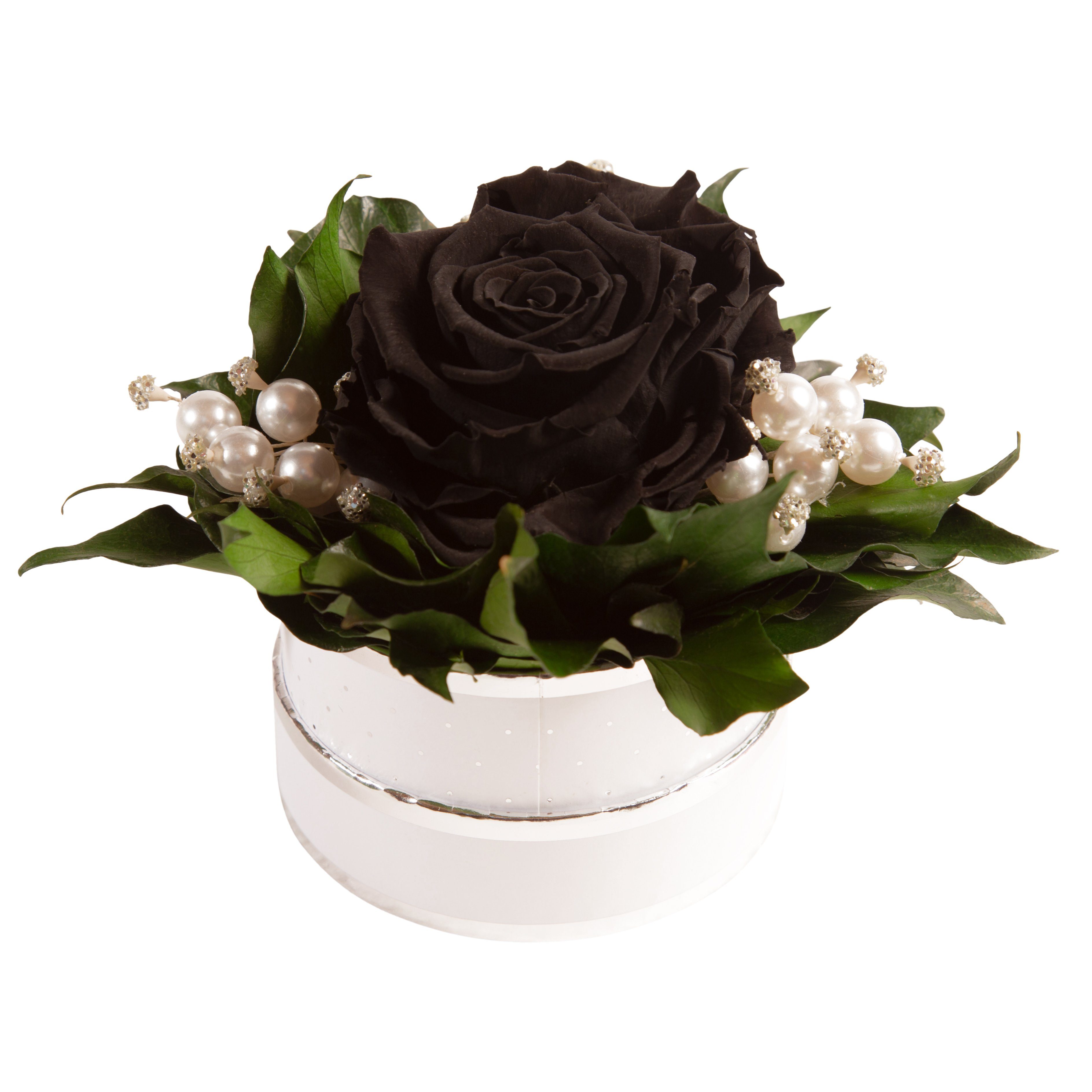 Kunstblume Infinity Rosenbox Diamonds and Pearls günstig online kaufen