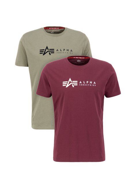 Alpha Industries T-Shirt Alpha Industries Men - T-Shirts Alpha Label T 2 Pa günstig online kaufen