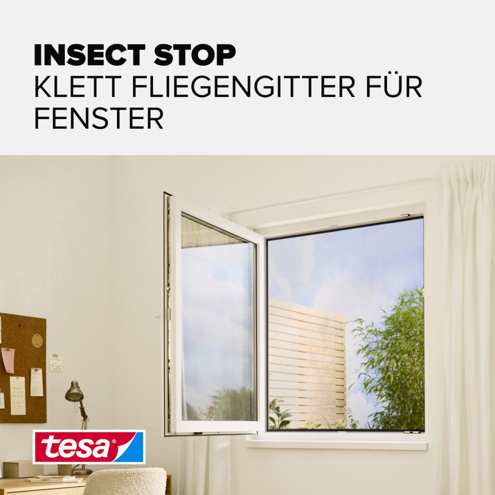 tesa Fliegengitter-Gewebe tesa Fliegengitter STANDARD 150 x 180 cm anthrazit