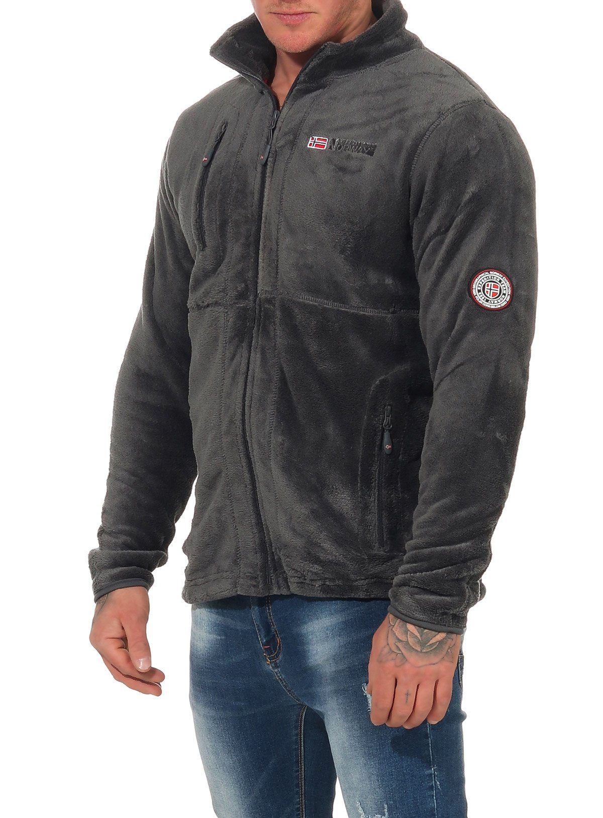 Geographical Norway Fleecejacke Herren Fleecejacke Outdoor Freizeit Jacke F günstig online kaufen