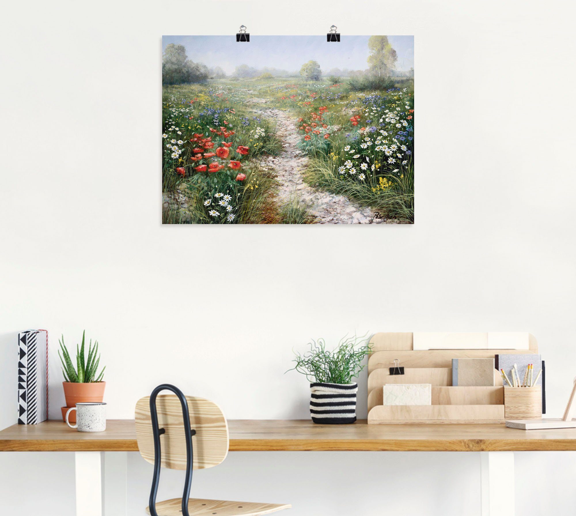 Artland Wandbild Dichte der Natur, Blumenwiese (1 St), als Leinwandbild, Poster in verschied. Größen