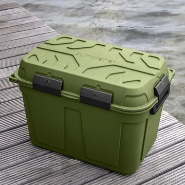 Sunware Aufbewahrungsbox SAFARI - wasserdichte Aufbewahrungsbox 160 Liter - Griff - Rollen