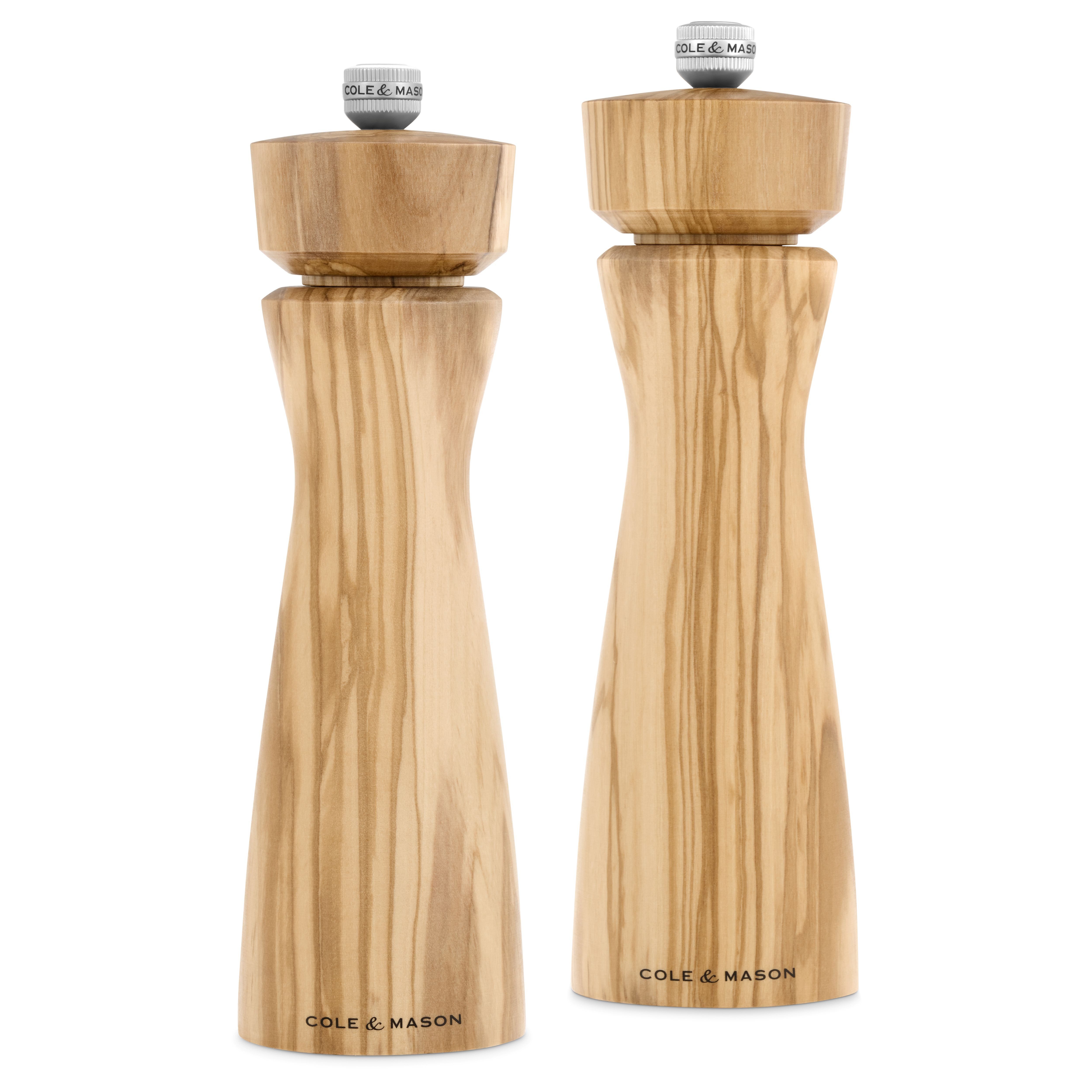 Cole & Mason Salz-/Pfeffermühle Portobello, Karbonstahl-Mahlwerk und Keramikmahlwerk