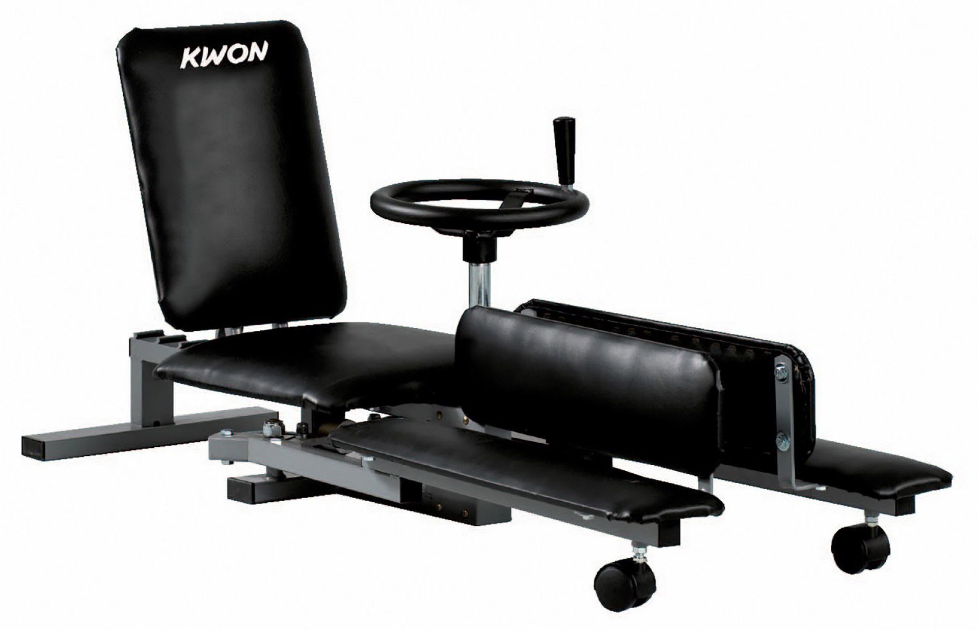 KWON Beinspreizer Mechanischer Beindehner mit Kurbel Spagatmaschine Bein-Strecker Spagat-Trainer Metall Beintrainer Beinstretcher, Spagattrainer Spagatgerät Bein Strecker Spagat Trainer Maschine Gerät