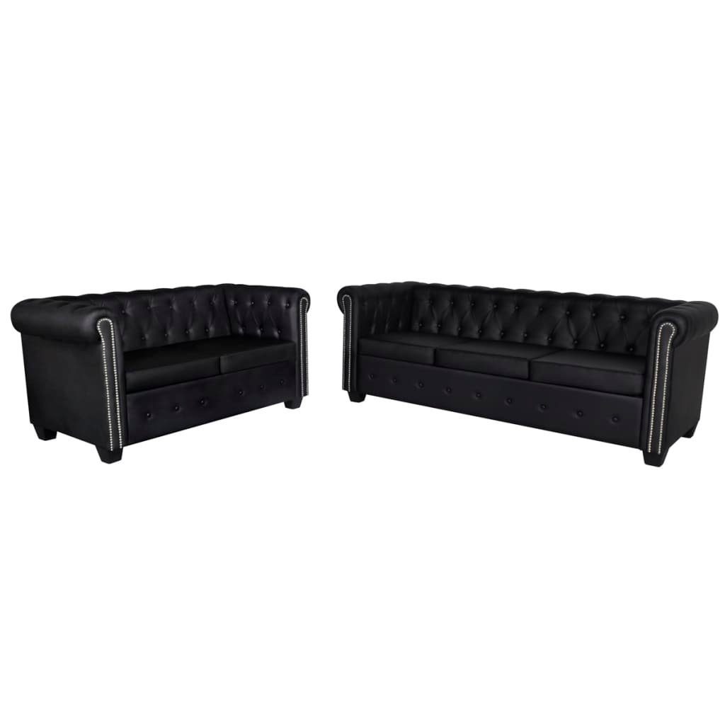 furnicato ChesterfieldSofa Chesterfield Sofa 2Sitzer und 3Sitzer