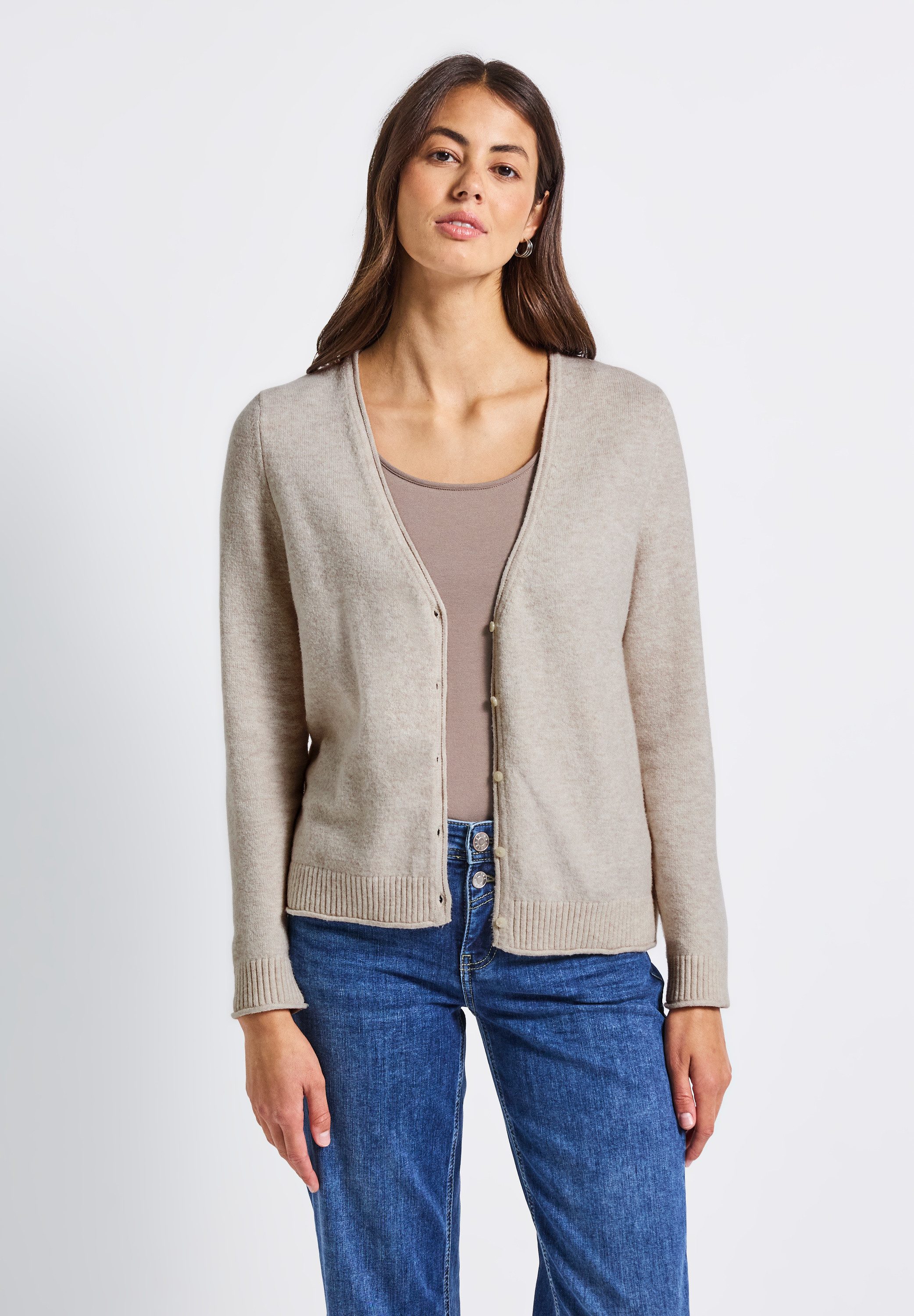 STREET ONE Cardigan aus Baumwolle mit Stretchanteil