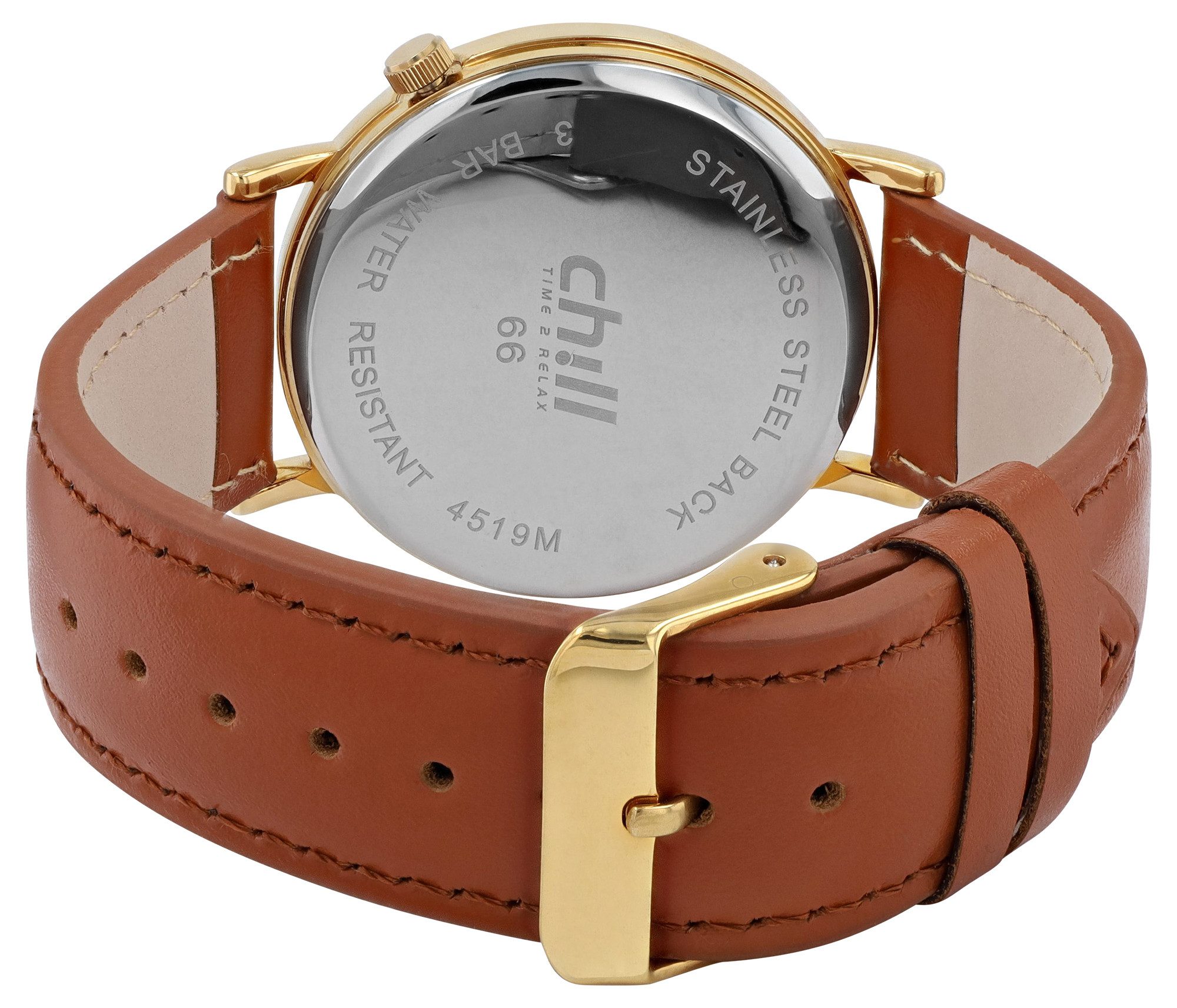Chill Quarzuhr goldfarbig, 3 ATM