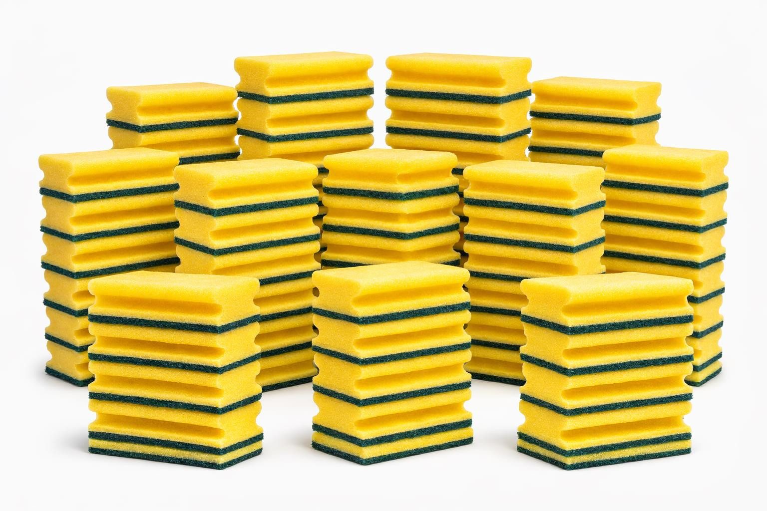 BAYLI Scheuerschwamm 120 Stück XXL Scheuerschwamm 153x69x42mm Spülschwamm Topfschwamm Küche