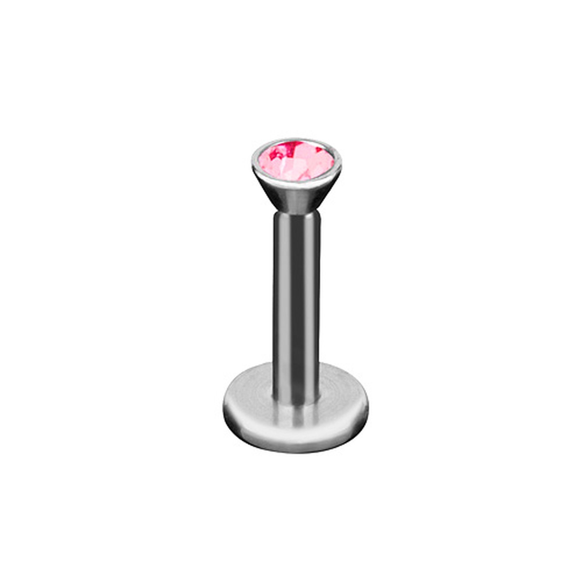 Lippenstecker Lippenpiercing Stecker Schmuck Pink Piercing Labret Labret Stecker Piercing Piercing-Set Stud Innengewinde Taffstyle Tragus Kristall,