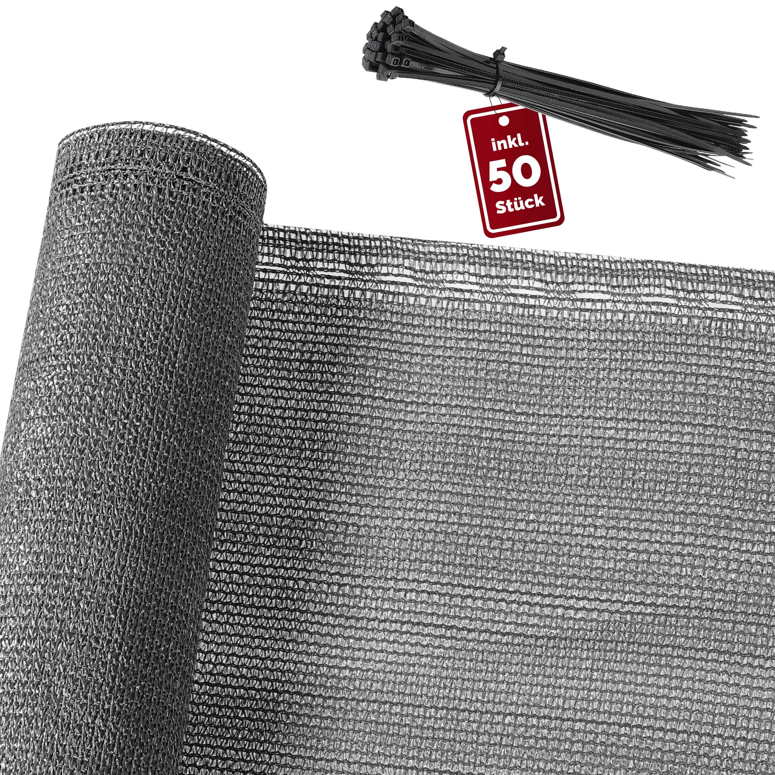 Detex Balkonsichtschutz Sichtschutz Zaun Garten Balkon Wetterfest Windschutz 1,2x10m