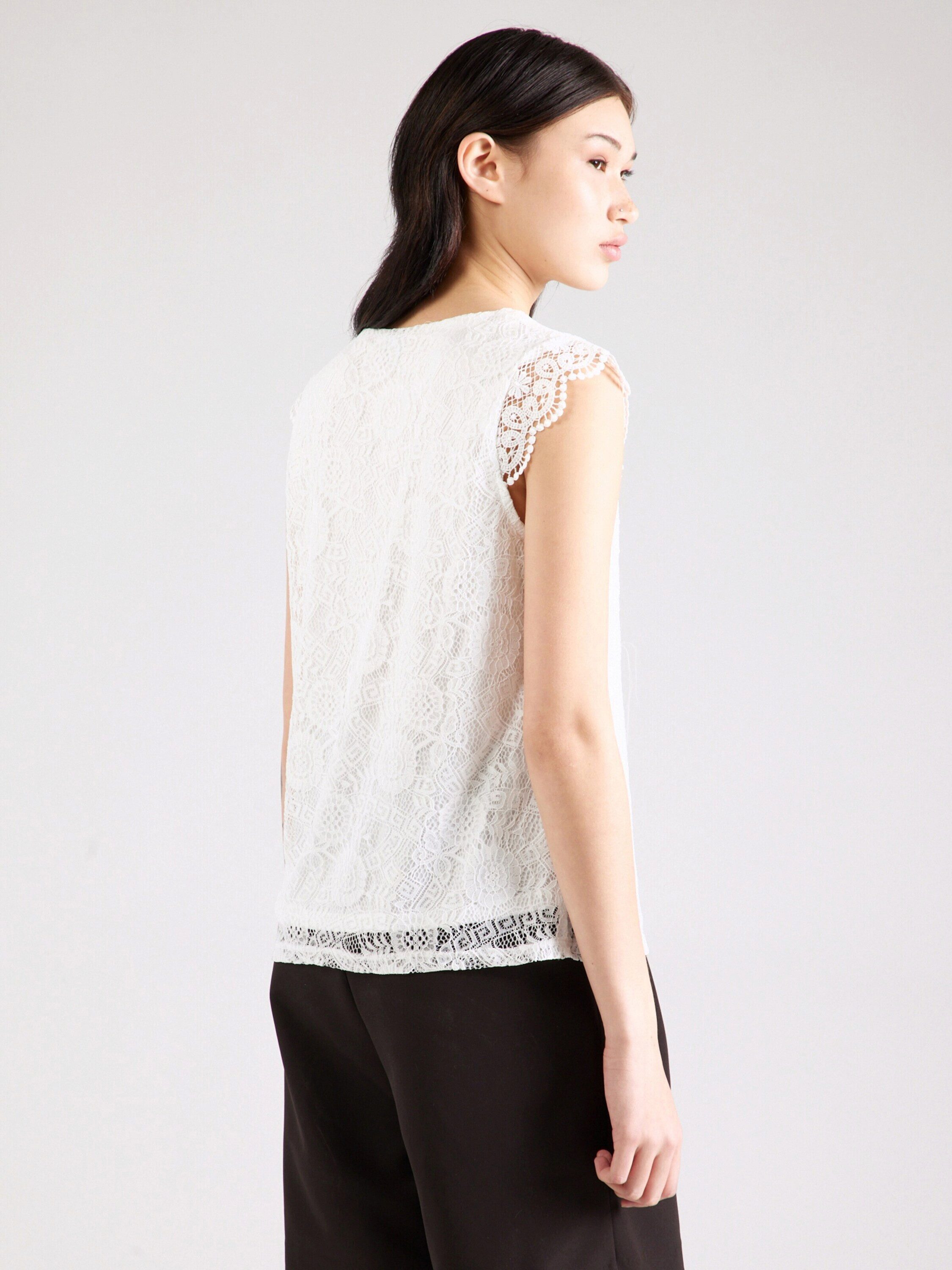 pieces Kurzarmbluse PCOlline (1-tlg) Spitze günstig online kaufen