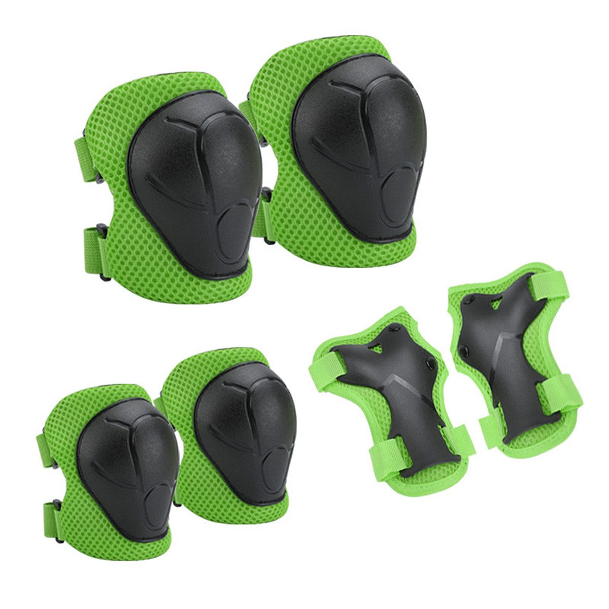 Novzep Knieschutz Kinder Защитные Set 6-in-1 – Knie-, Ellenbogen- & Накулачники