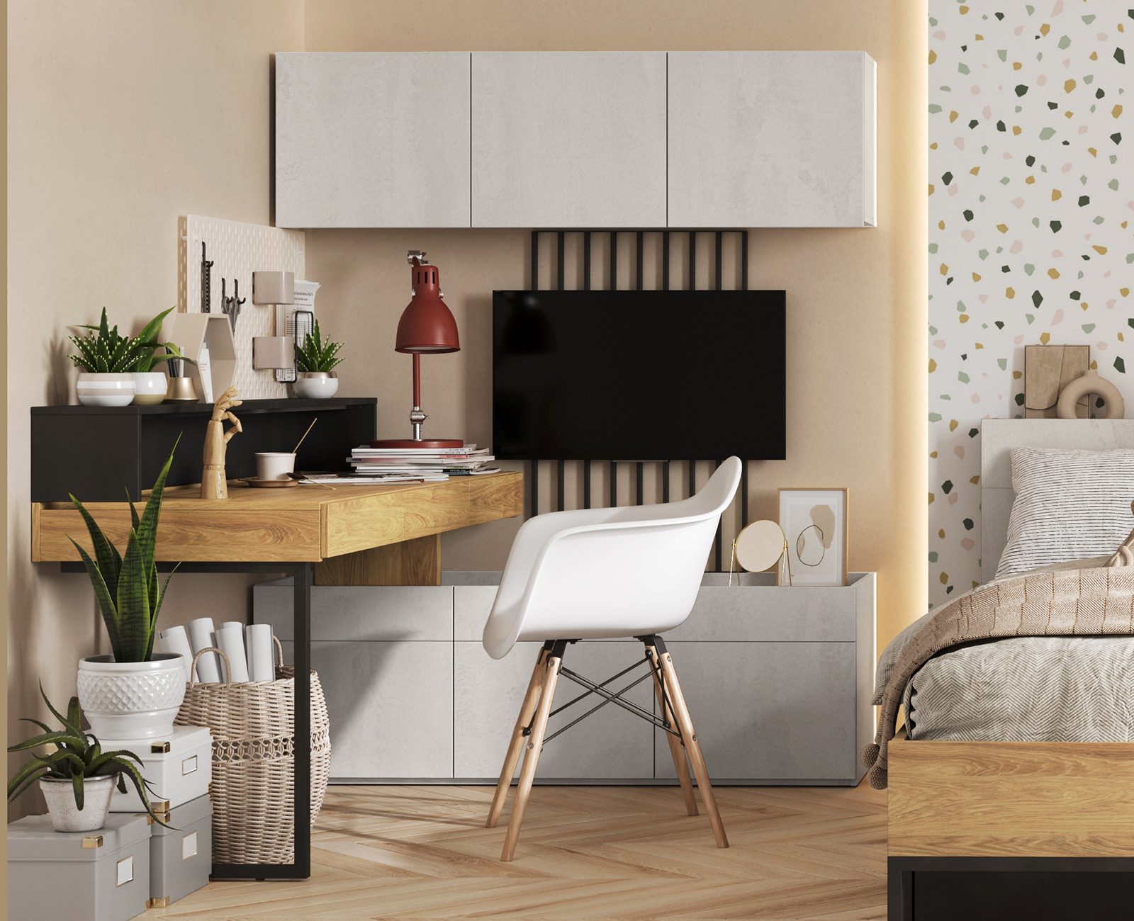 Compleo Jugendzimmer-Set 6-set, Modern Kinderzimmer, mit LED-Beleuchtung TE günstig online kaufen