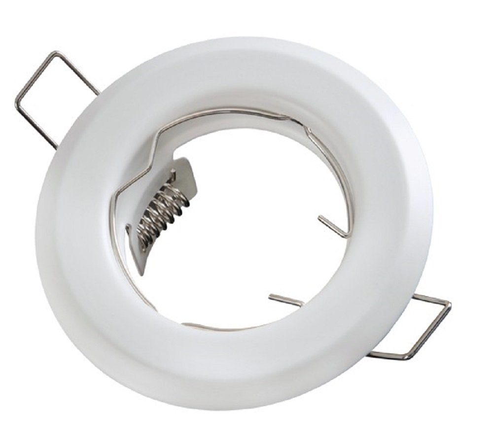 LED-Line Bohrloch GU10 Fassung, Leuchtmittel Einbaustrahler Rund LED Einbaurahmen ohne GU10 Ø60mm inkl.