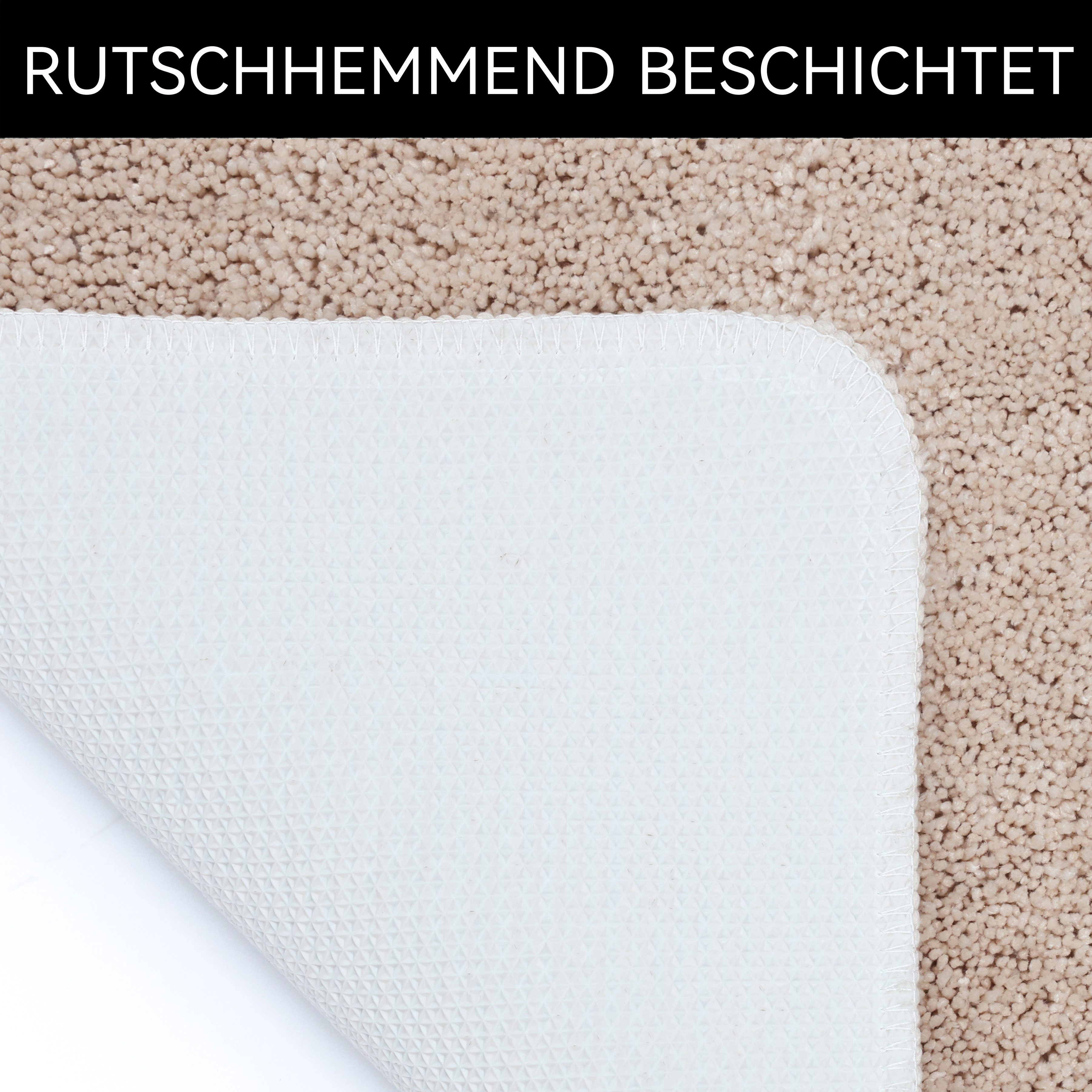 OTTO home Badematte Sanremo mit Rahmen, Badvorleger, Badezimmer, sehr weich, Hoch-Tief, Höhe 25 mm, rutschhemmend beschichtet, schnell trocknend, fußbodenheizun – Bild 5 von 5