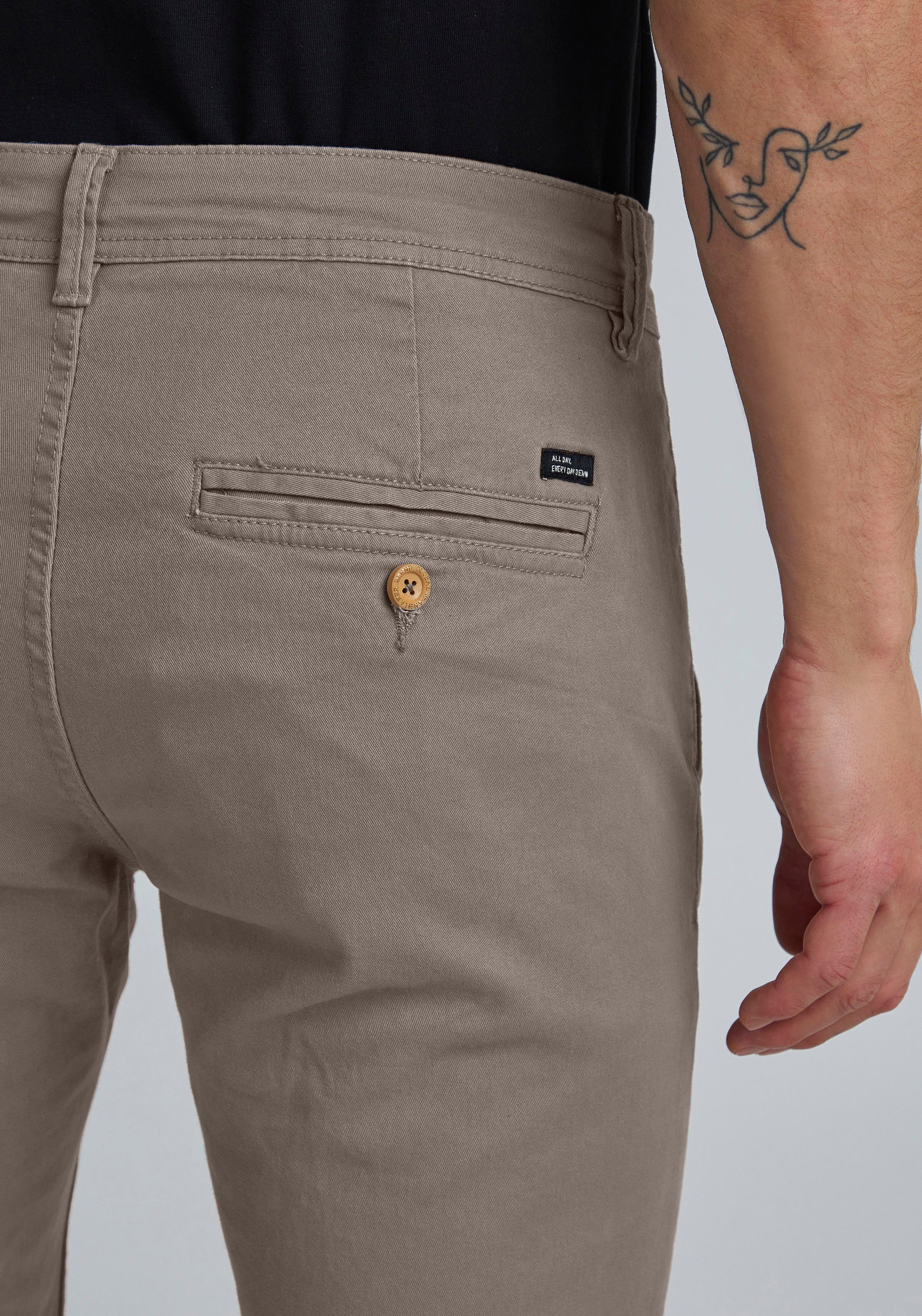 Blend Chinohose BHNATAN aus Baumwollmischung, schmale Passform, mit Reißverschluss, elastisch – Bild 4 von 5