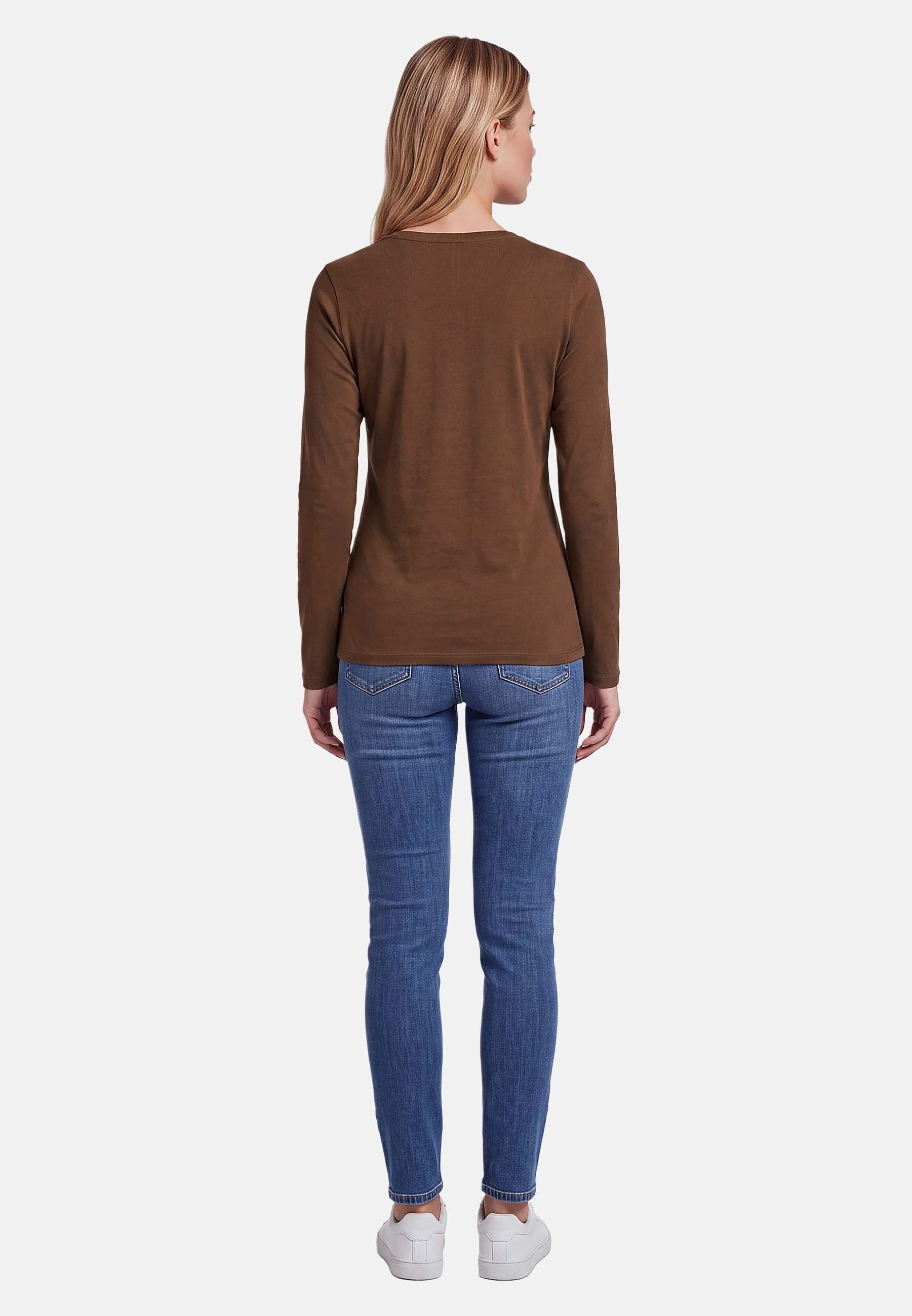 U.S. Polo Assn. Langarmshirt mit V-Ausschnitt und Stickereidetails Elastisches Longsleeve mit normaler Passform – Bild 4 von 5