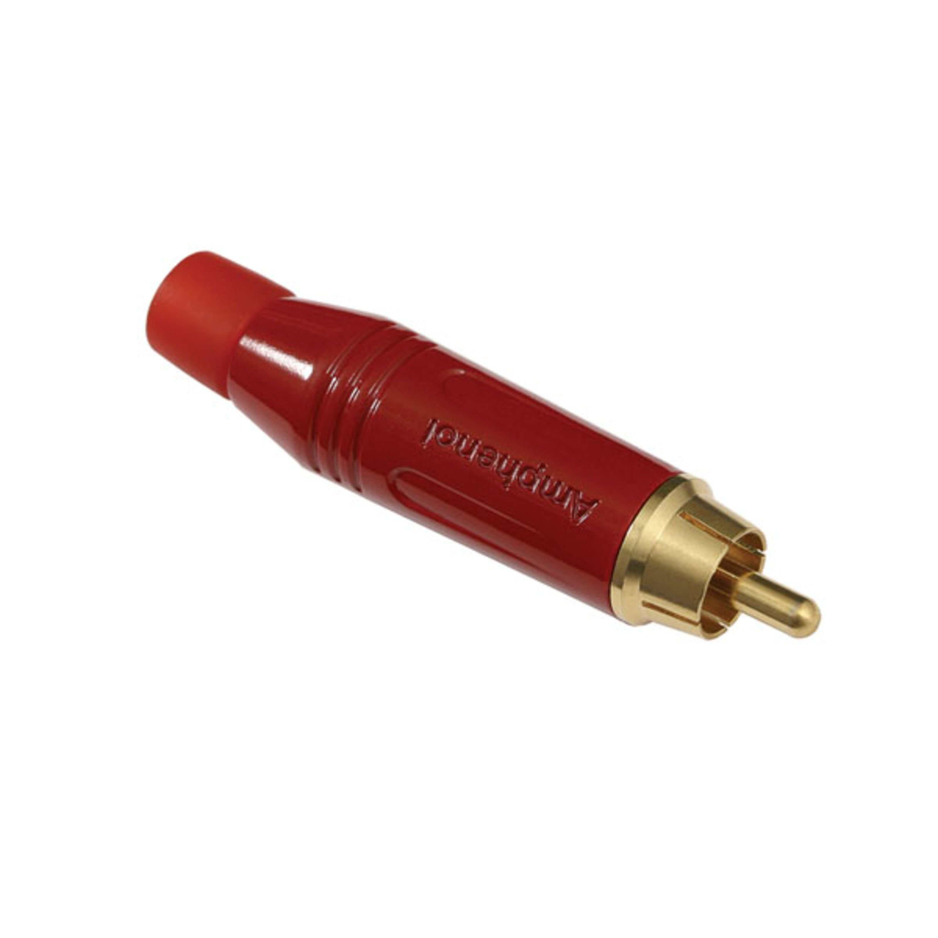 Amphenol Cinch-Stecker, (Stecker & Adapter, Kabel-Stecker), ACPR-RED Cinchstecker rot - Kabel Stecker