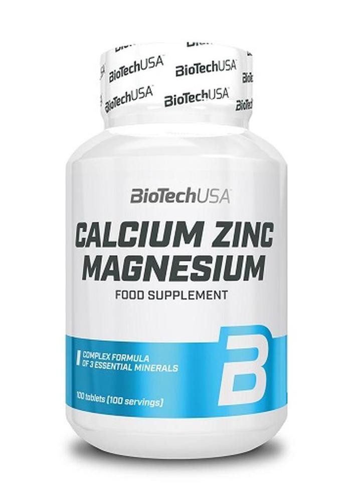 Biotech USA BioTechUSA Calcium Zinc Magnesium - 100 Tabl. Tabletten, 100 St.