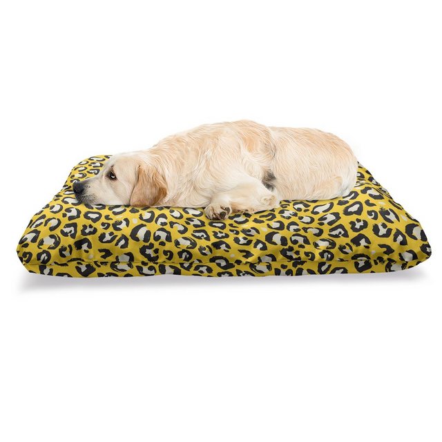 Abakuhaus Hundematratze “beissfestes Kissen für Hunde und Katzen mit abnehmbaren Bezug”, Leopard Wild Cat Camouflage