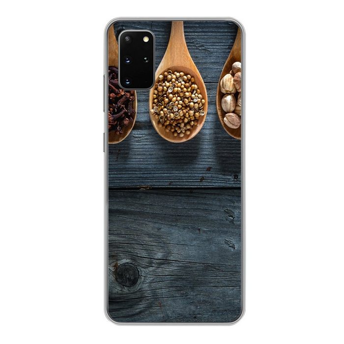 MuchoWow Handyhülle Gewürze - Löffel - Holz - Küche - Gewürze - Industrie Phone Case Handyhülle Samsung Galaxy S20 Plus Silikon Schutzhülle