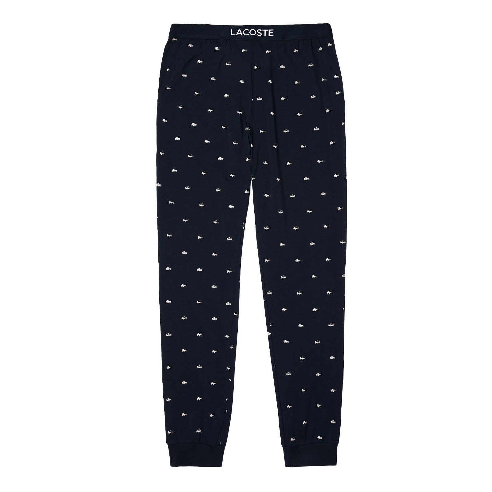 Lacoste Pyjamahose Pants Loungewear mit Allover-Krokodil-Print