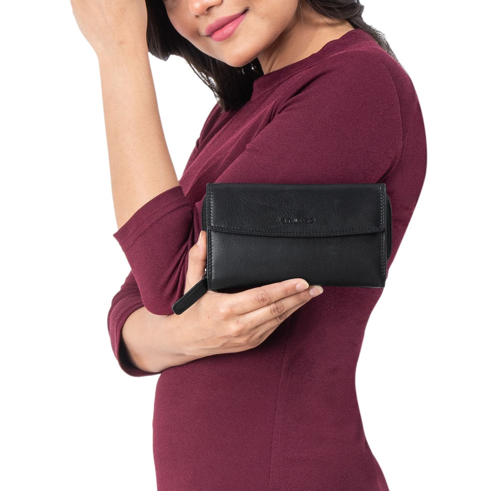 STILORD Geldbörse "Alea" Leder Geldbörse Damen Groß RFID Schutz günstig online kaufen