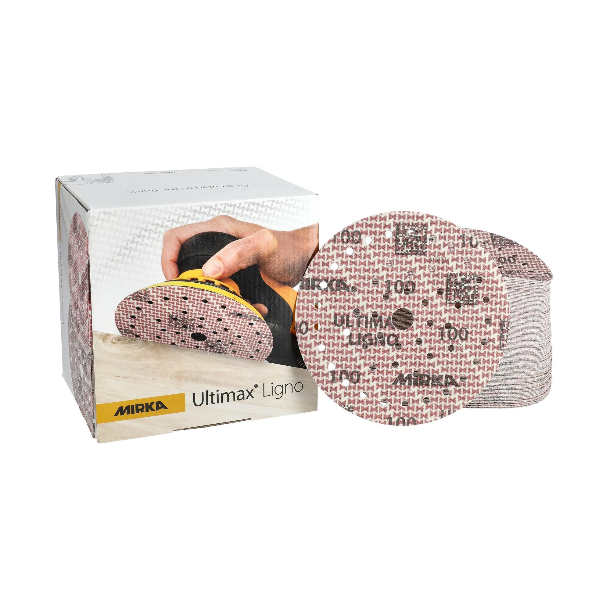 Mirka Schleifscheibe Ultimax Ligno, Korn 100,Robust, reißfest & langlebig für präzises Holzschleifen
