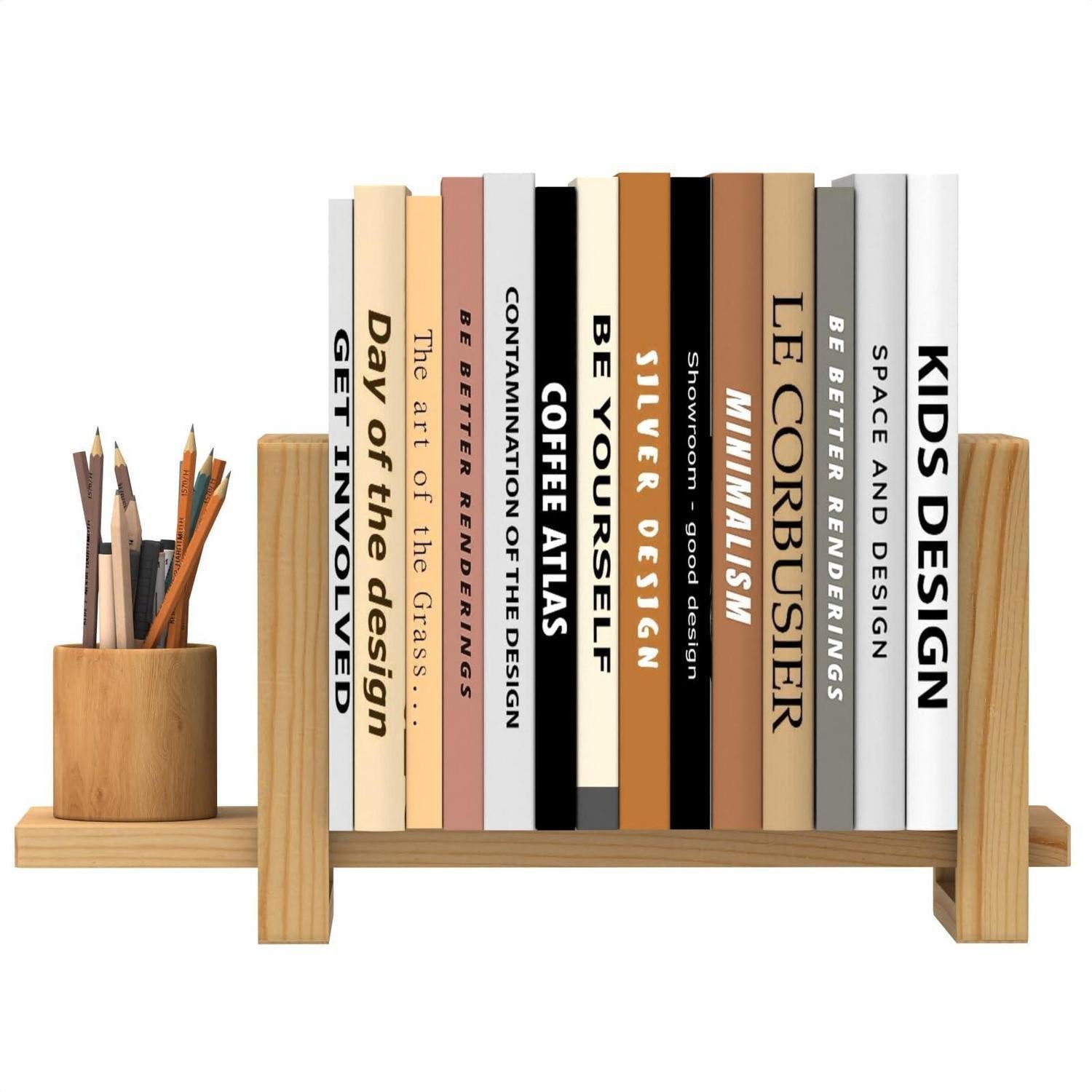 LuxusKollektion Bücherregal Tischregal Holz Gelb Verstellbar, 1-tlg.