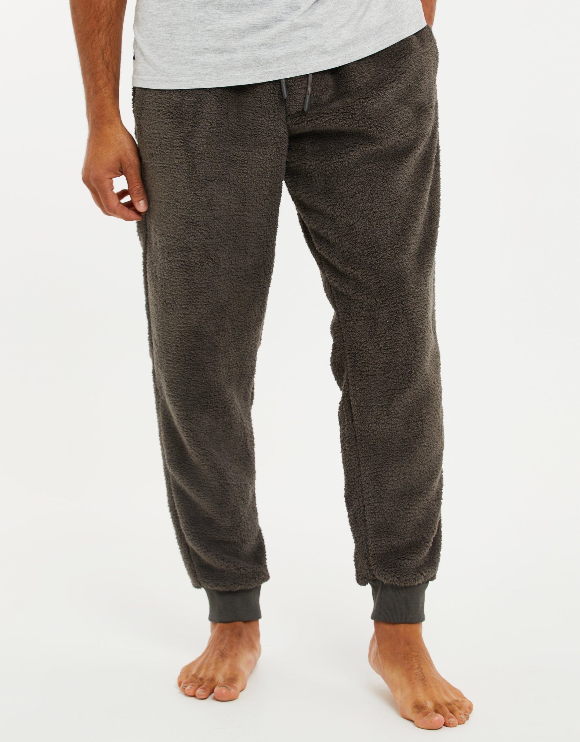 Threadbare Sweathose THB LW Lounge Charcoal Oval - Borg Pant